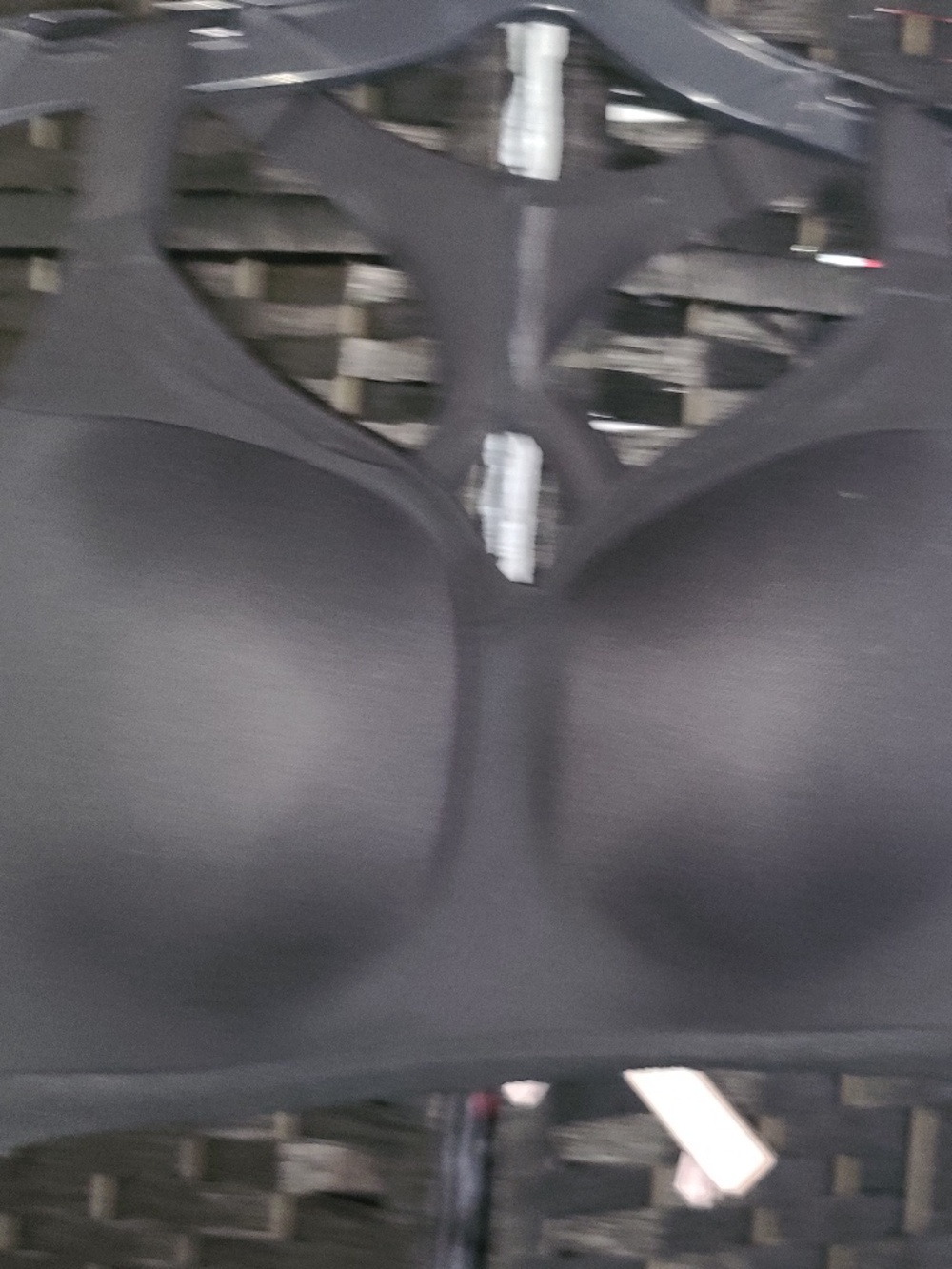 Victoria Secret  Black Racerback Sports Bra Sz 36 DDD NWT